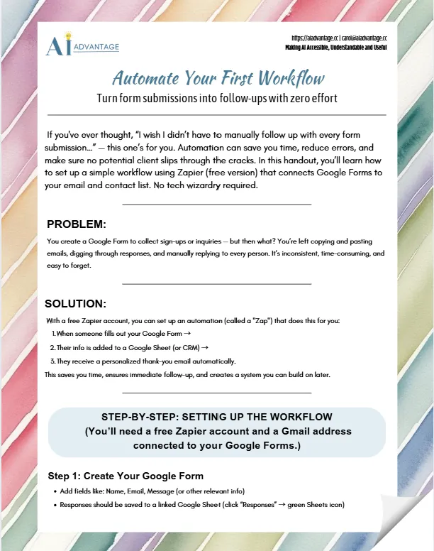 Automate Your First Workflow